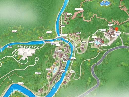 寿宁结合景区手绘地图智慧导览和720全景技术，可以让景区更加“动”起来，为游客提供更加身临其境的导览体验。